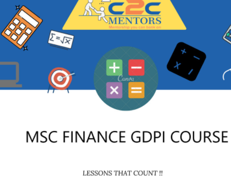 MSC FINANCE GDPI COURSE